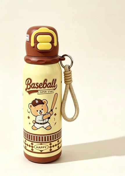 Kids 316L Stainless Steel Dual-Drinking Insulated Water Bottle