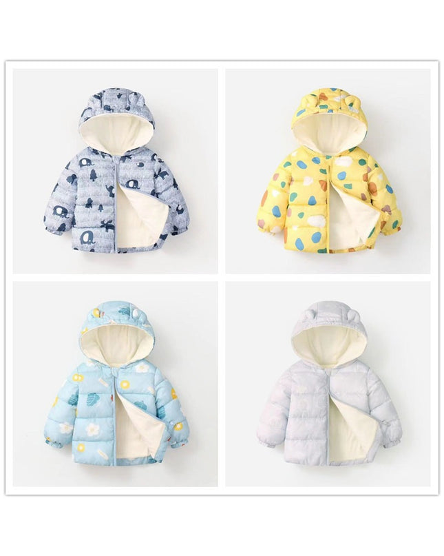 Unisex Baby & Toddler Warm Fleece Hooded Warm Jacket