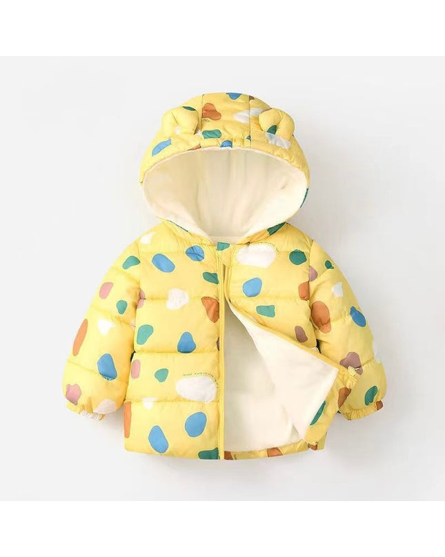 Unisex Baby & Toddler Warm Fleece Hooded Warm Jacket