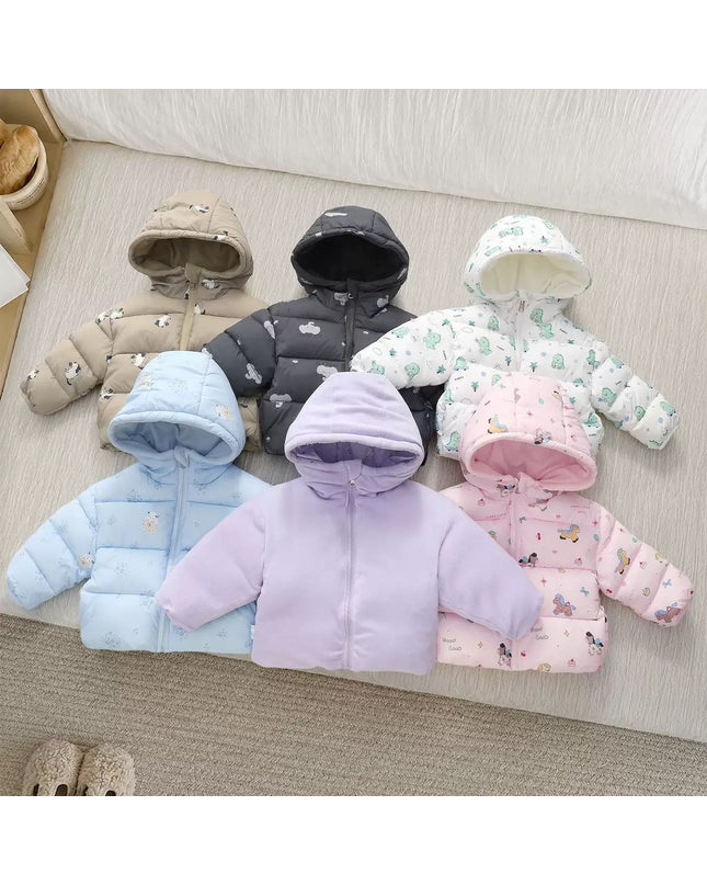 Unisex Toddler & Kids Double-Sided Warm Hooded Coat