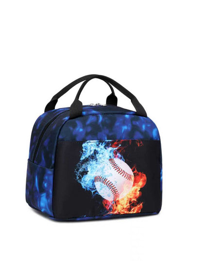 Basket Ball, Unisex School Backpack - 3 in 1 (Lunch bag, Pencil Pouch, Backpack)