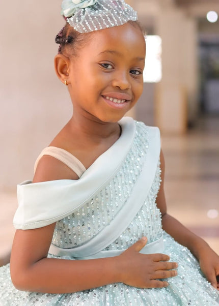 Mint Blue Princesses Wedding Gown/Dress