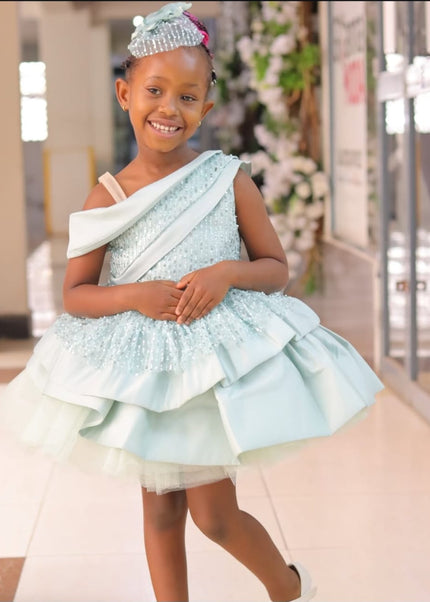 Mint Blue Princesses Wedding Gown/Dress