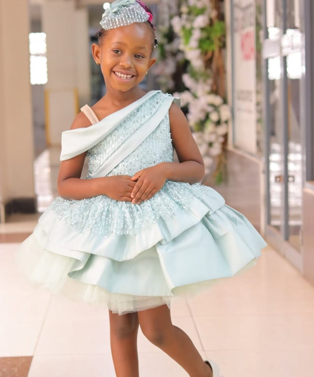 Mint Blue Princesses Wedding Gown/Dress
