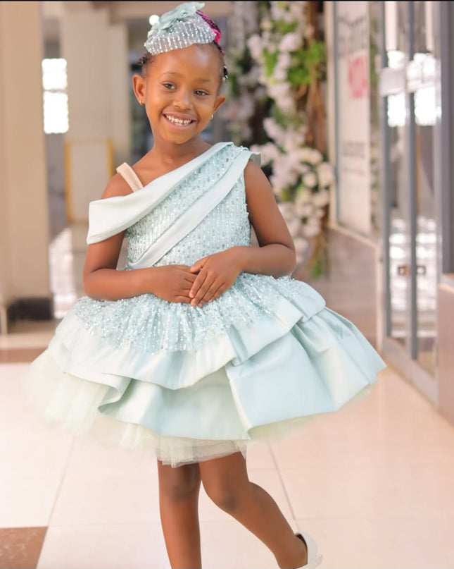 Mint Blue Princesses Wedding Gown/Dress