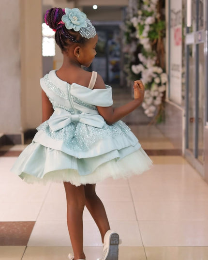 Mint Blue Princesses Wedding Gown/Dress