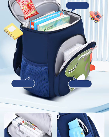 Kids Dinosaur Backpack for Kindergarten – Waterproof School Bag Ages 3–6