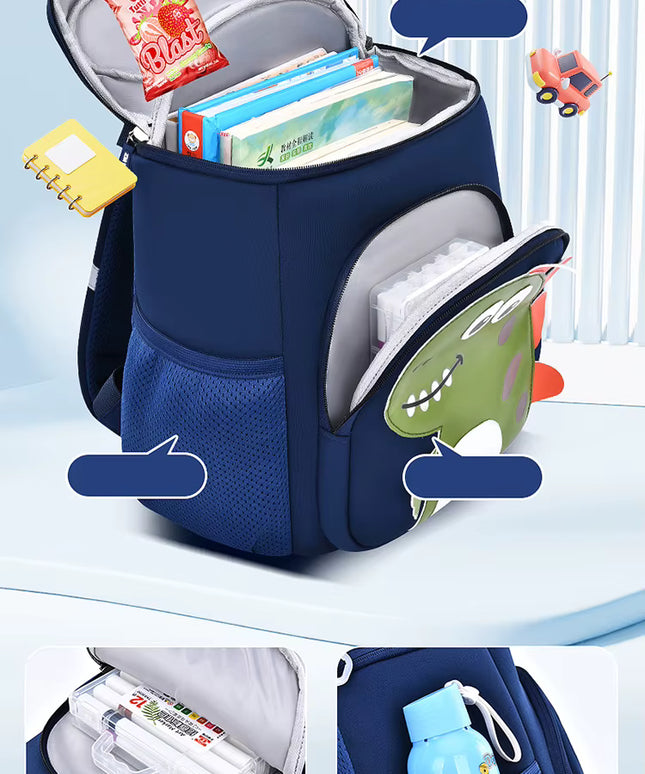 Kids Dinosaur Backpack for Kindergarten – Waterproof School Bag Ages 3–6