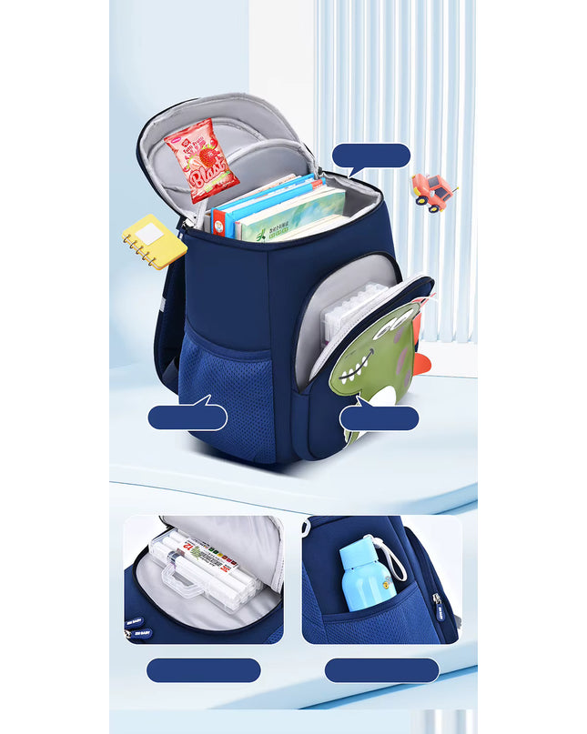 Kids Dinosaur Backpack for Kindergarten – Waterproof School Bag Ages 3–6