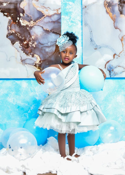 Mint Blue Princesses Wedding Gown/Dress