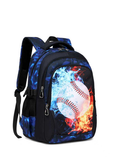 Basket Ball, Unisex School Backpack - 3 in 1 (Lunch bag, Pencil Pouch, Backpack)