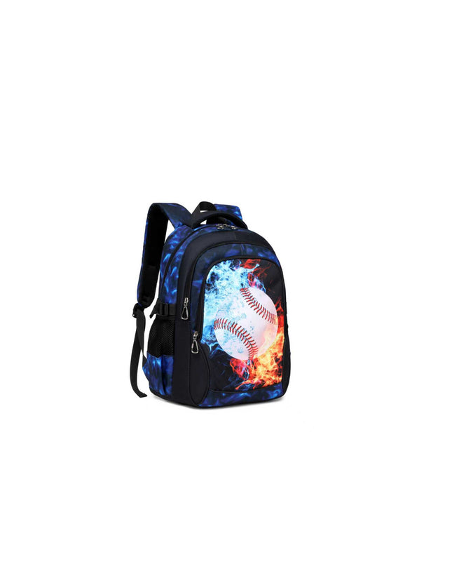 Basket Ball, Unisex School Backpack - 3 in 1 (Lunch bag, Pencil Pouch, Backpack)