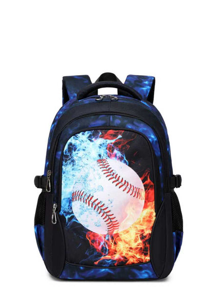 Basket Ball, Unisex School Backpack - 3 in 1 (Lunch bag, Pencil Pouch, Backpack)