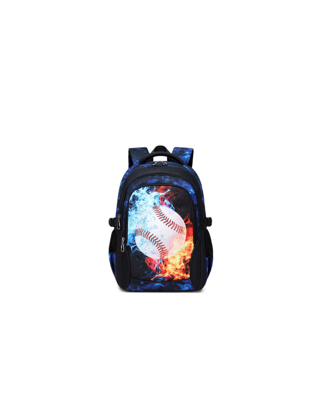 Basket Ball, Unisex School Backpack - 3 in 1 (Lunch bag, Pencil Pouch, Backpack)