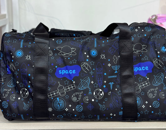Space Sports Travel Duffel Bags