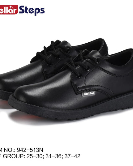 942-513 - Boys Matte School Shoes