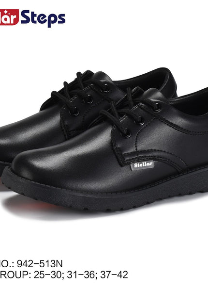 942-513 - Boys Matte School Shoes