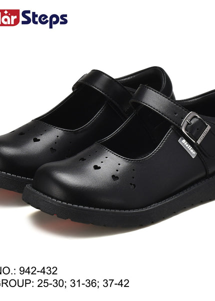 Stellar Steps Girls Matte School Shoe - 942-432