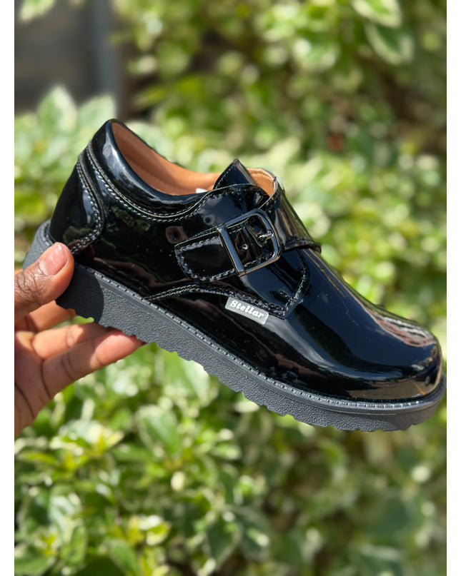 S942501 - Stellar Steps Patent Wipe-Clean School Shoes – Stylish, Light, No Polish Needed