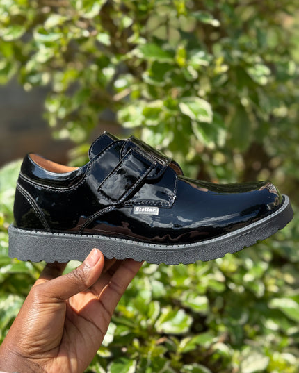S942501 - Stellar Steps Patent Wipe-Clean School Shoes – Stylish, Light, No Polish Needed