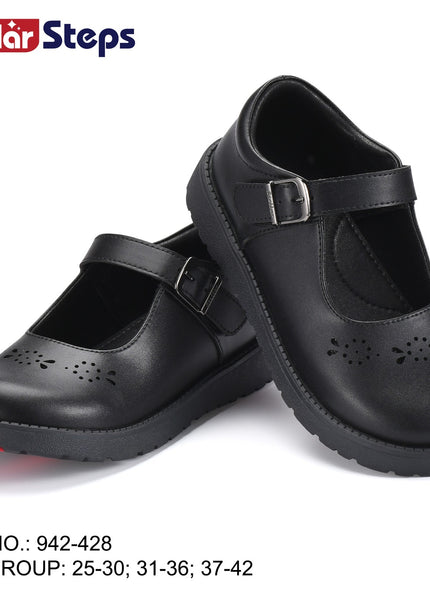 Stellar Steps Girls Matte School Shoe - 942-428