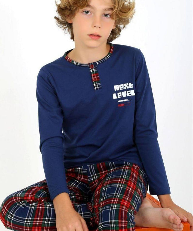 Classic Check Pajama Set for Boys