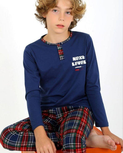 Classic Check Pajama Set for Boys