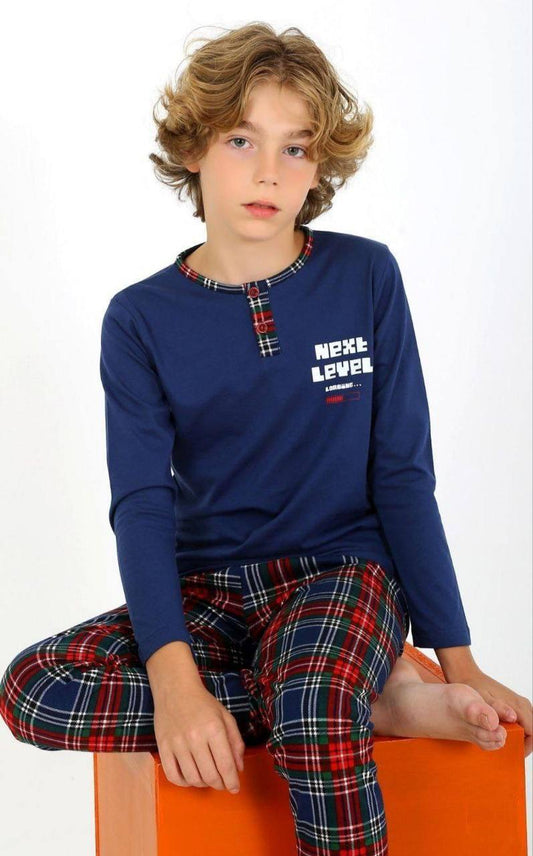 Classic Check Pajama Set for Boys