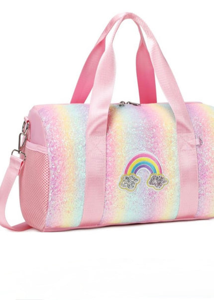 Girls' Sparkle Duffel Bag - Ballet & Swimming