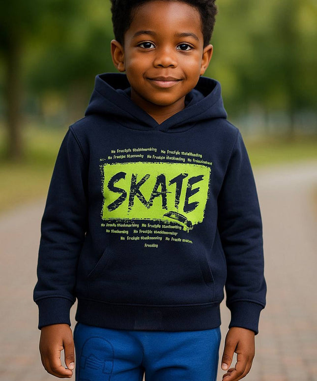 Boys’ “SKATE” Graphic Hoodie Track Suit