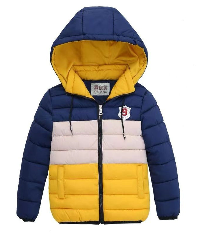 Boys Stylish Colorblock Jacket – Perfect for Occasions, Church & Family Days