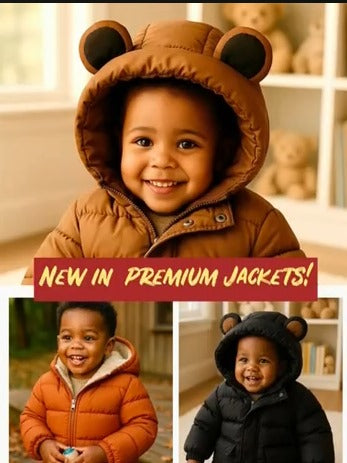 Bear-Ear Padded Jacket – Warm, Durable & Adorably Practical