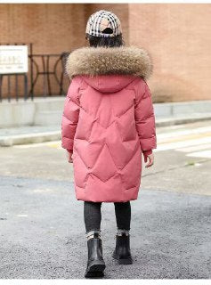 2025 - Unisex Luxe Longline Jacket – Elegant Cold-Season Coat with Fur Hood