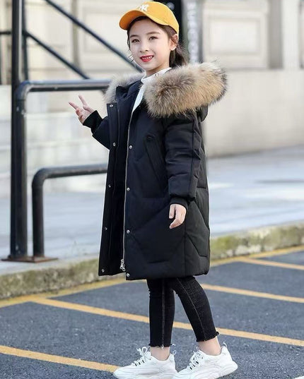 2025 - Unisex Luxe Longline Jacket – Elegant Cold-Season Coat with Fur Hood