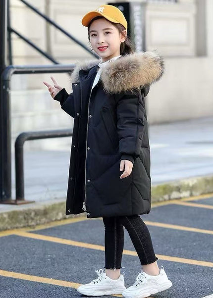 2025 - Unisex Luxe Longline Jacket – Elegant Cold-Season Coat with Fur Hood