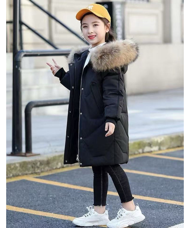 2025 - Unisex Luxe Longline Jacket – Elegant Cold-Season Coat with Fur Hood