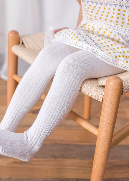 Premium Girls' Ribbed Cotton Blend School stockings – 0011